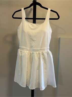 JoyLab Soft White Athletic Dress with Shorts Size XS